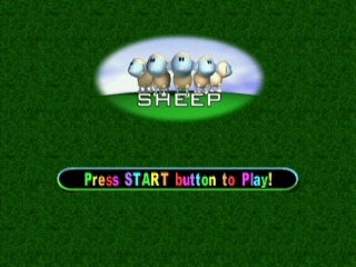 Sheep title screen for Playstation